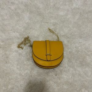 Yellow Real Leather Purse - Made in Italy